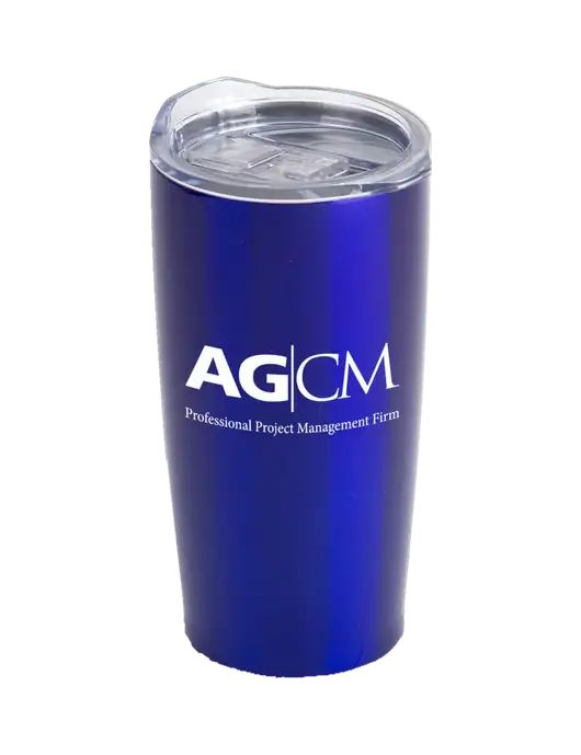 Society Blue 20 oz Insulated Tumbler w/AG|CM Logo