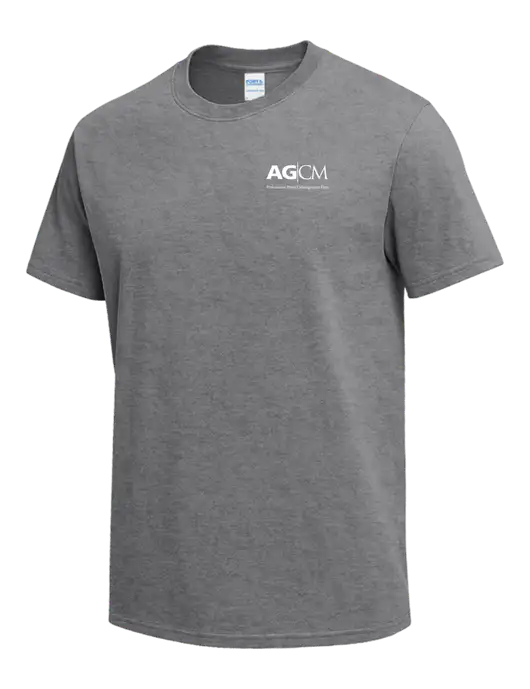 Medium Grey Heather Heavyweight 6.1 oz T-Shirt w/AG|CM Logo