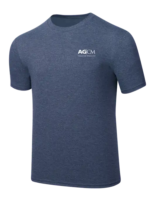 Simply Soft Navy Frost 4.5oz  Poly/Combed Ring Spun Cotton T-Shirt w/AG|CM Logo