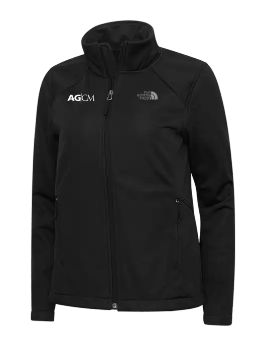 North Face Womens Black Ridgewall Soft Shell Jacket w/AG|CM Logo