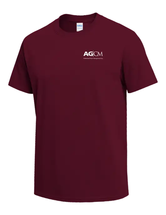 Cardinal Heavyweight 6.1 oz T-Shirt w/AG|CM Logo