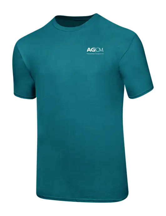 Ring Spun Teal 4.5 oz T-Shirt w/AG|CM Logo