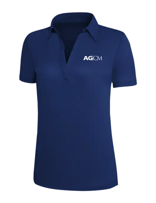 Dark Royal Silk Touch Womens Performance Polo w/AG|CM Logo