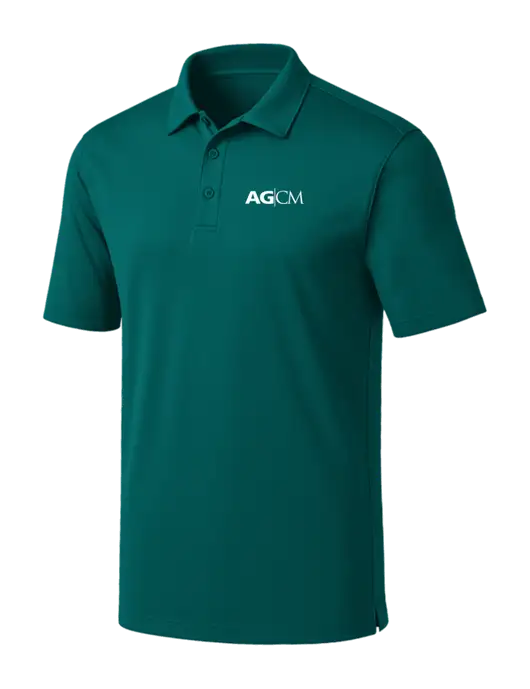 Dark Teal Silk Touch Performance Polo w/AG|CM Logo