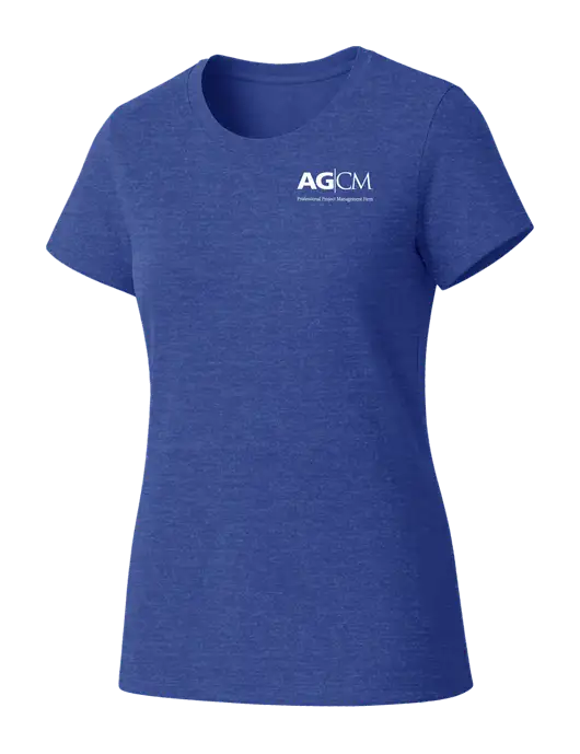 Womens Seriously Soft Royal Frost T-Shirt w/AG|CM Logo
