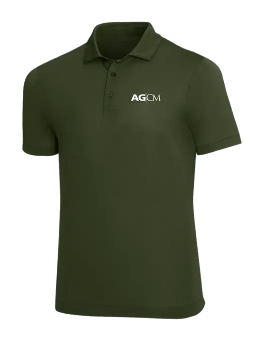Mercer+Mettle Dark Green Stretch Jersey Polo w/AG|CM Logo