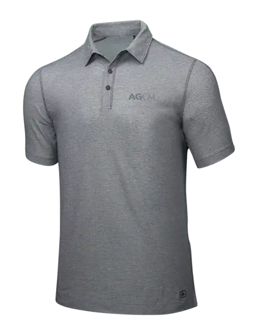 OGIO Medium Grey ONYX Polo w/AG|CM Logo