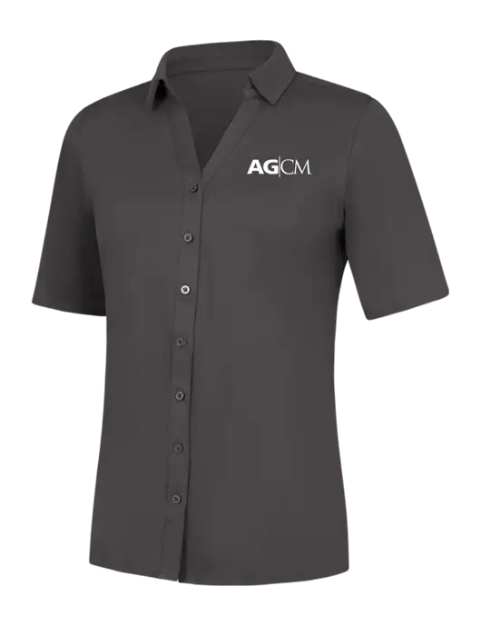 Womens Dark Grey City Stretch Top w/AG|CM Logo