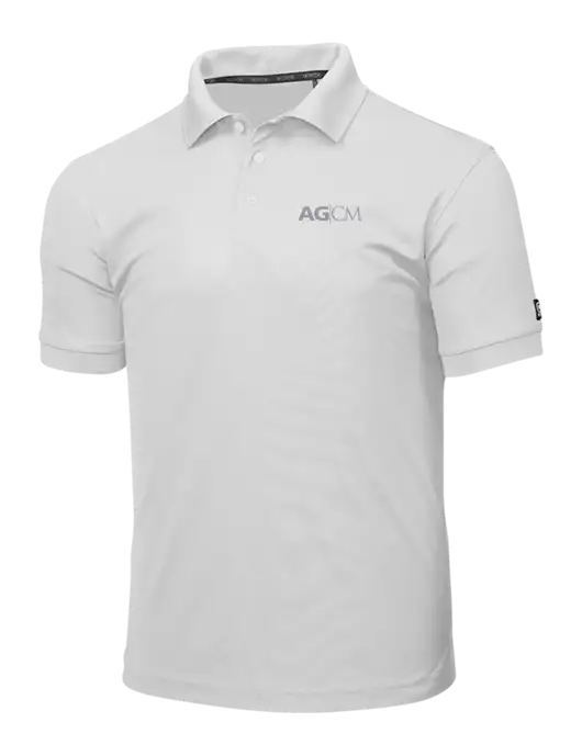 OGIO Bright White Caliber 2.0 Polo w/AG|CM Logo