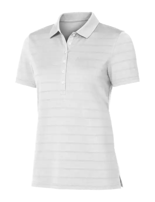 Callaway Womens Bright White Ventilated Polo w/AG|CM Logo