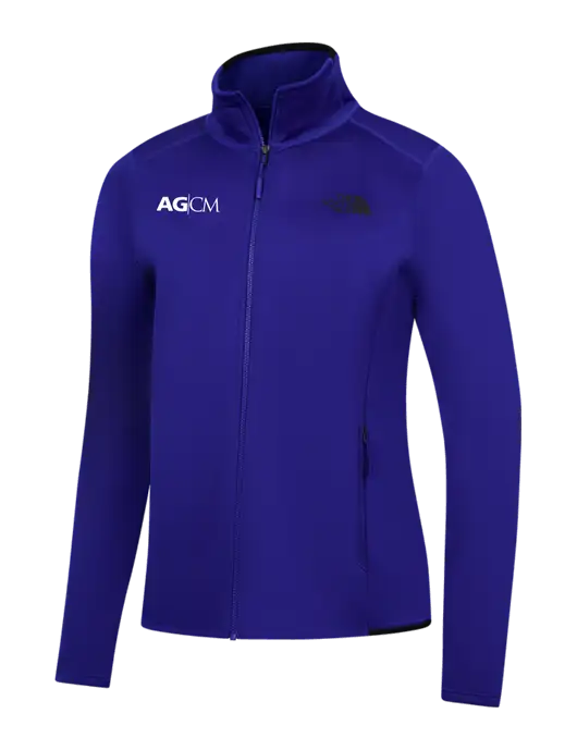 The North Face Womens Dark Royal Skyline Full-Zip Fleece Jacket w/AG|CM Logo