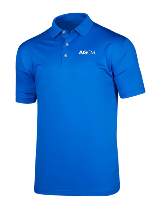 Callaway Vibrant Royal Blue Ventilated Polo w/AG|CM Logo