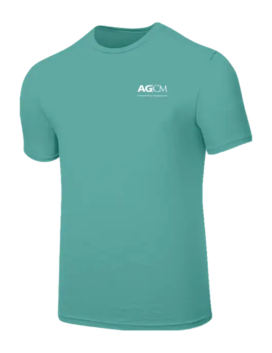 Seriously Soft Light Teal T-Shirt w/AG|CM Logo