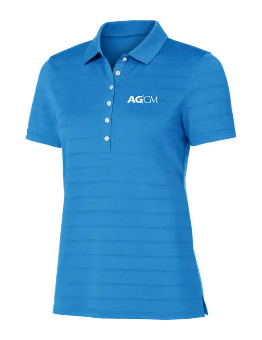 Callaway Womens Royal Blue Ventilated Polo w/AG|CM Logo