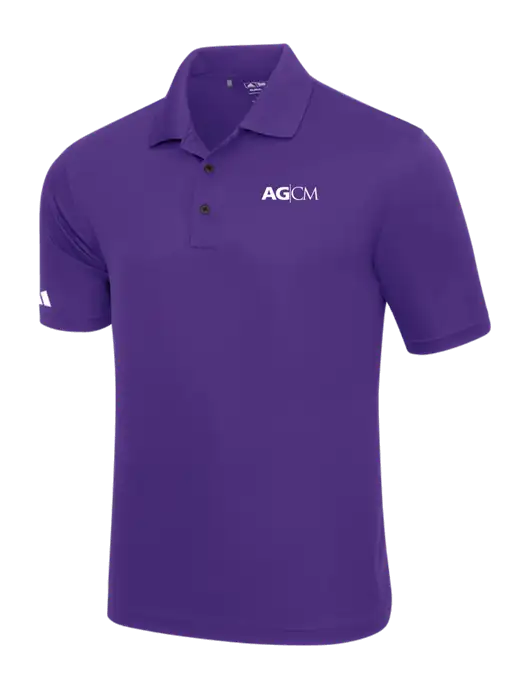 Adidas Purple Basic Sport Polo w/AG|CM Logo