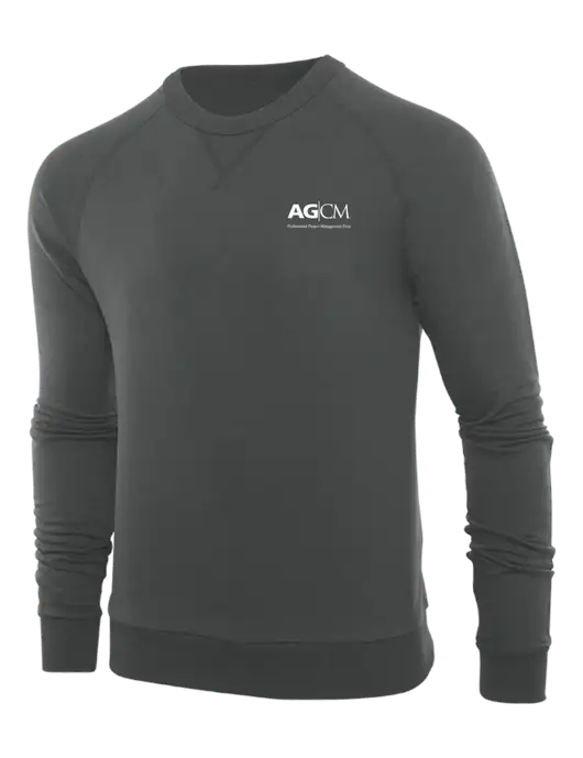 Allmade Charcoal Grey Organic French Terry Crewneck Sweatshirt w/AG|CM Logo