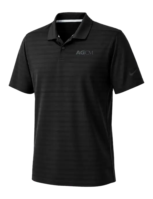 Nike Black Dri-FIT Vapor Jacquard Polo w/AG|CM Logo