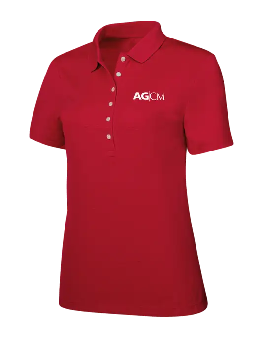 Callaway Womens Ottoman Red Polo w/AG|CM Logo