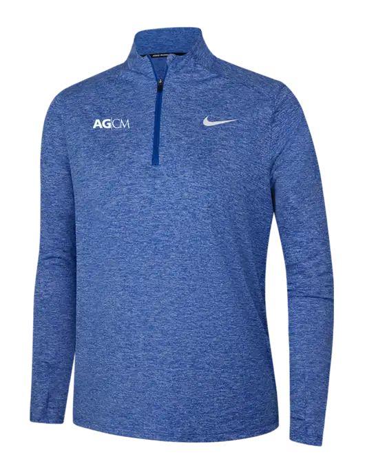 Nike Royal Heather Womens Dri-FIT Element 1/2-Zip Pullover w/AG|CM Logo