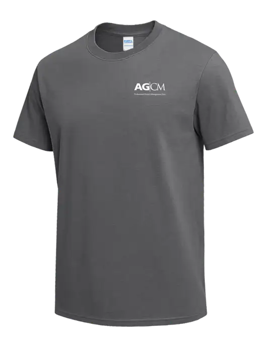 Medium Grey Heavyweight 6.1 oz T-Shirt w/AG|CM Logo