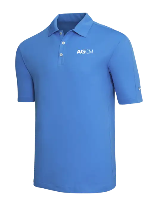 Nike Light Royal Blue Tech Sport Dri-FIT Polo w/AG|CM Logo