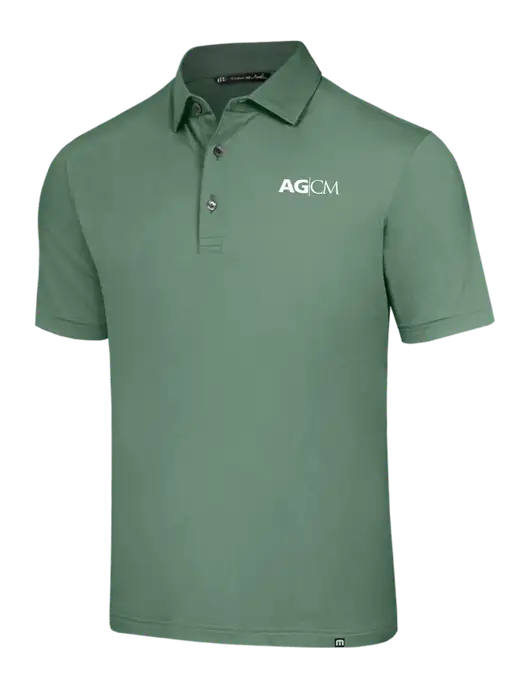 TravisMathew Sage Glenview Solid Polo w/AG|CM Logo