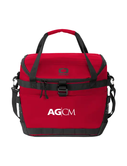 OGIO Red Sprint 24-Pack Cooler w/AG|CM Logo