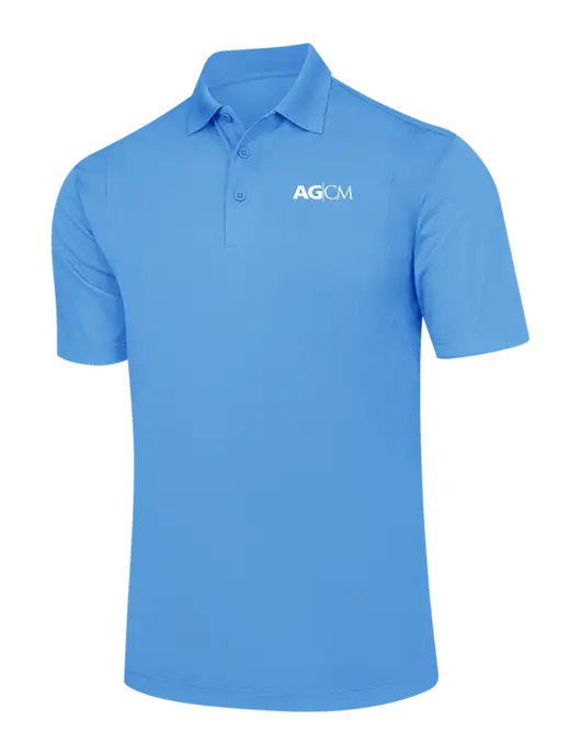 Carolina Blue Micropique Sport-Wick Polo w/AG|CM Logo