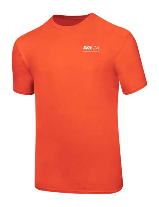 Ring Spun Orange 4.5 oz T-Shirt w/AG|CM Logo
