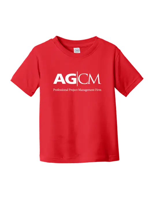Rabbit Skins Red Toddler Fine Jersey Tee w/AG|CM Logo