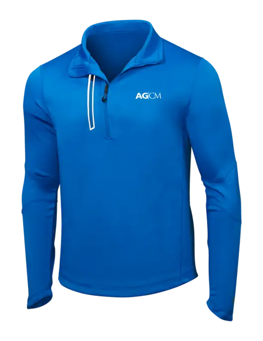 OGIO Electric Blue Endurance Fulcrum 1/4 Zip w/AG|CM Logo