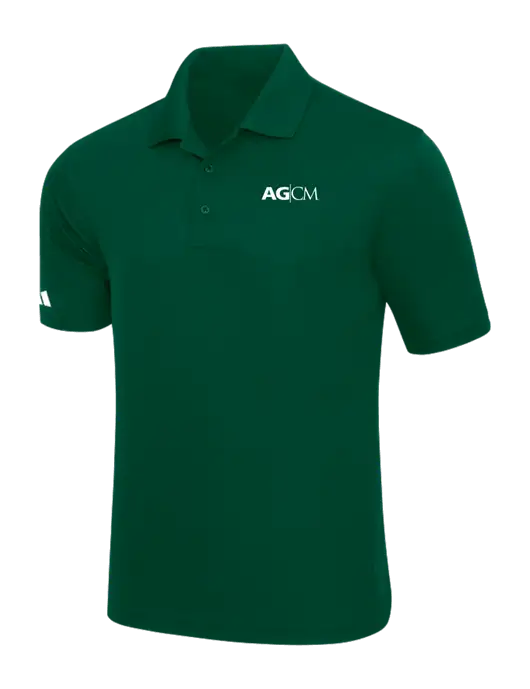 Adidas Dark Green Basic Sport Polo w/AG|CM Logo