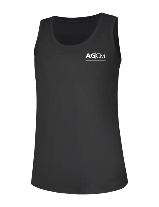 Womens Black Frost Perfect Tri Racerback Tank w/AG|CM Logo