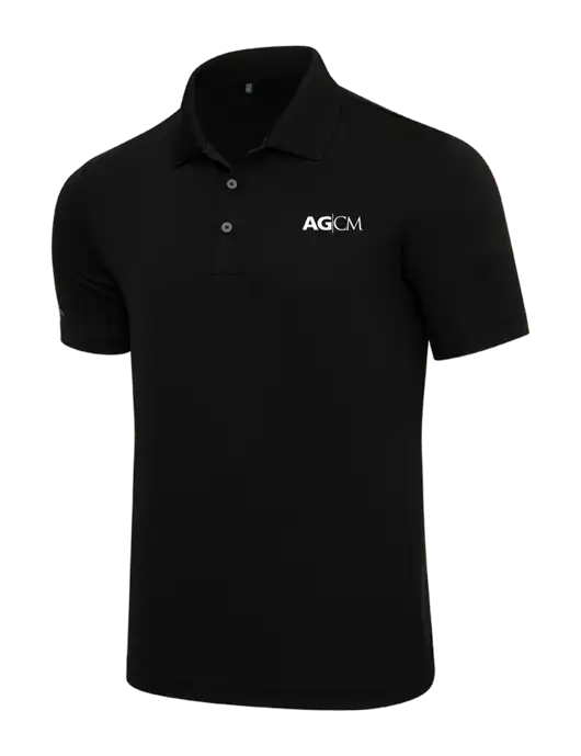 Adidas Black Performance Polo w/AG|CM Logo
