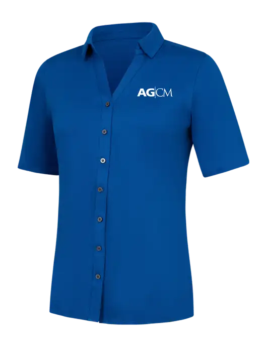 Womens Royal City Stretch Top w/AG|CM Logo
