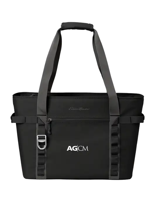 Eddie Bauer Black/Medium Grey Max Cool Tote Cooler  w/AG|CM Logo