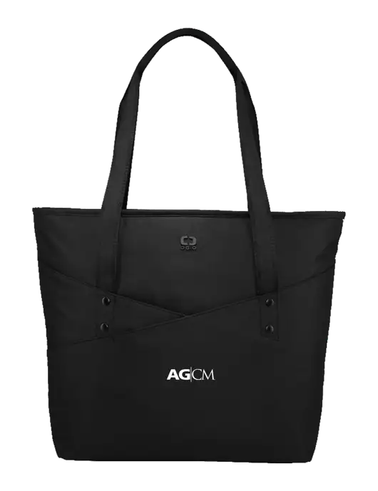 OGIO Black Downtown Tote 
 w/AG|CM Logo