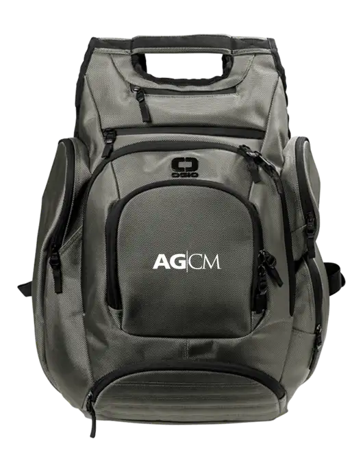 OGIO Medium Grey Metro Ballistic Laptop Backpack w/AG|CM Logo