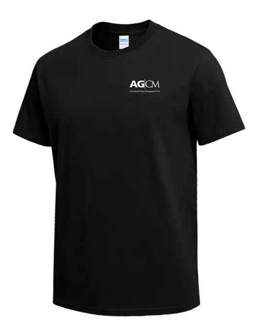 Black Heavyweight 6.1 oz T-Shirt w/AG|CM Logo