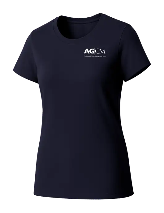 Womens Seriously Soft New Navy T-Shirt w/AG|CM Logo