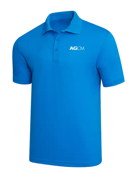 Sapphire Blue PosiCharge RacerMesh Polo w/AG|CM Logo
