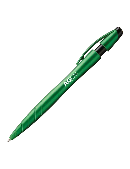 Awali Green Metallic Pen - Black Ink w/AG|CM Logo