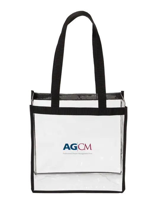 Clear Stadium Tote w/AG|CM Logo