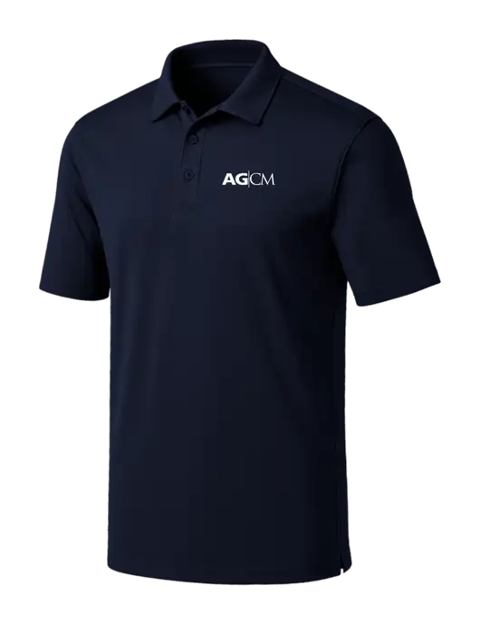 Navy Silk Touch Performance Polo w/AG|CM Logo