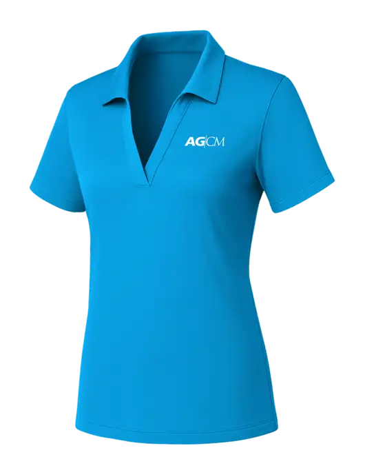 Womens Sapphire PosiCharge RacerMesh Polo w/AG|CM Logo