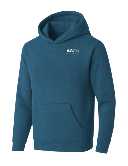 BELLA+CANVAS Heather Deep Teal Sponge Fleece Pullover Hoodie w/AG|CM Logo