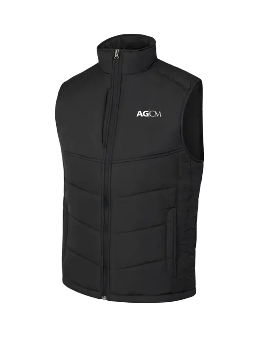 Black/Black Puffy Vest w/AG|CM Logo