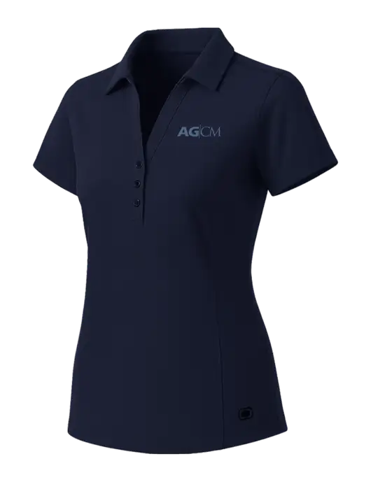 OGIO Womens Navy ONYX Polo w/AG|CM Logo