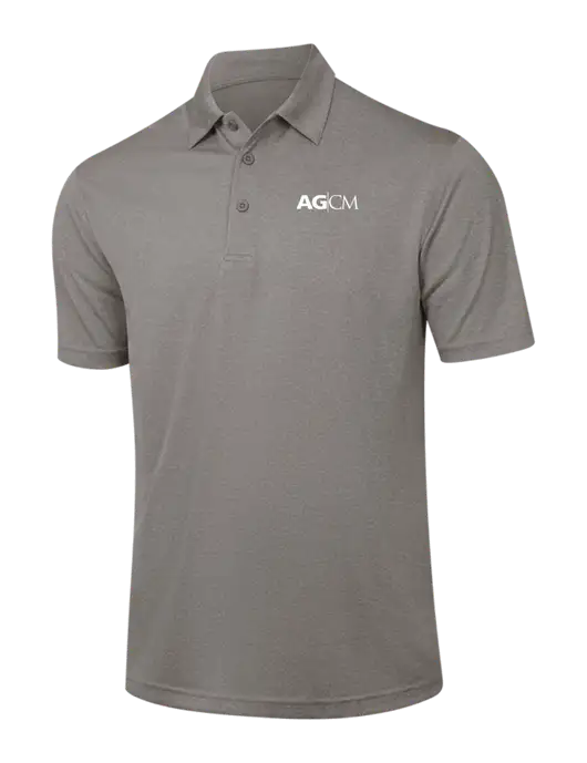 Medium Grey Heather Contender Polo w/AG|CM Logo