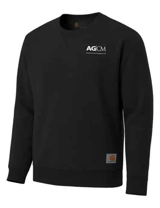 Carhartt Black Midweight Crewneck Sweatshirt w/AG|CM Logo